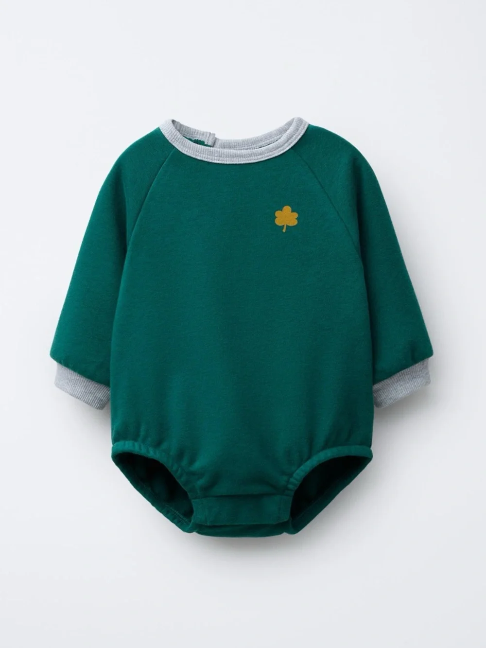 Zara CONTRAST TRIM ROMPER / Size 9-12 months